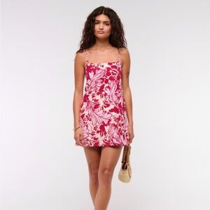 Abercrombie Linen Blend Button Skort